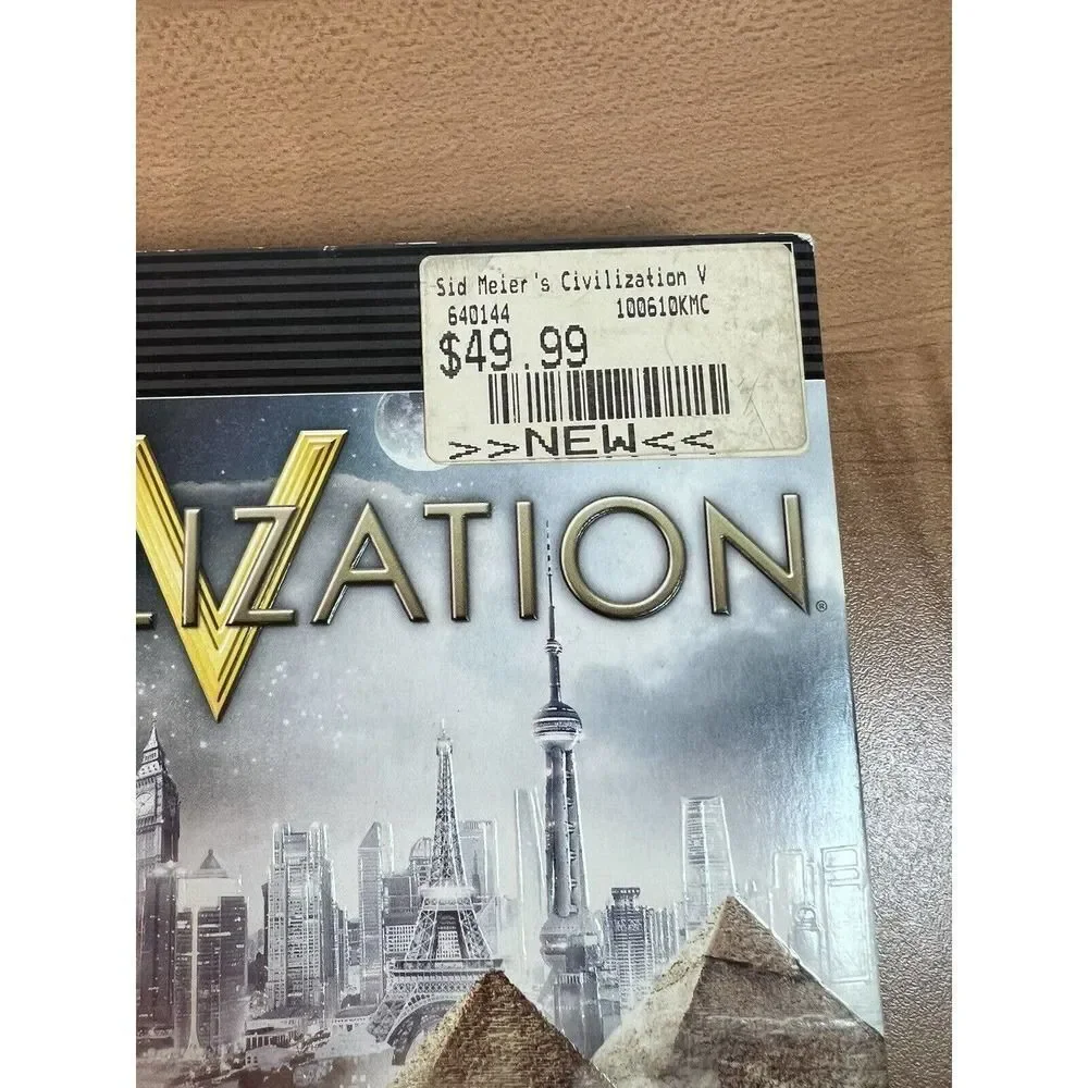 Sid Meier's Civilization V (PC Game DVD-ROM, 2010) Rated E 10+